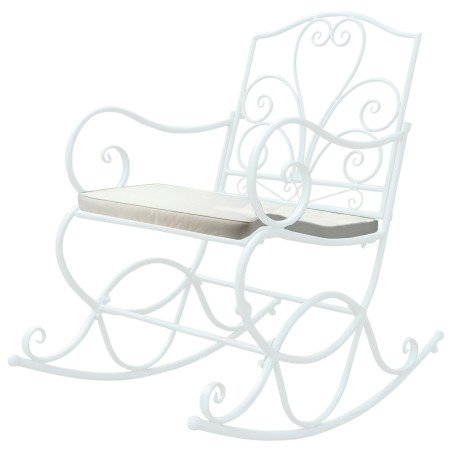 Coussin pour chaise à bascule crème