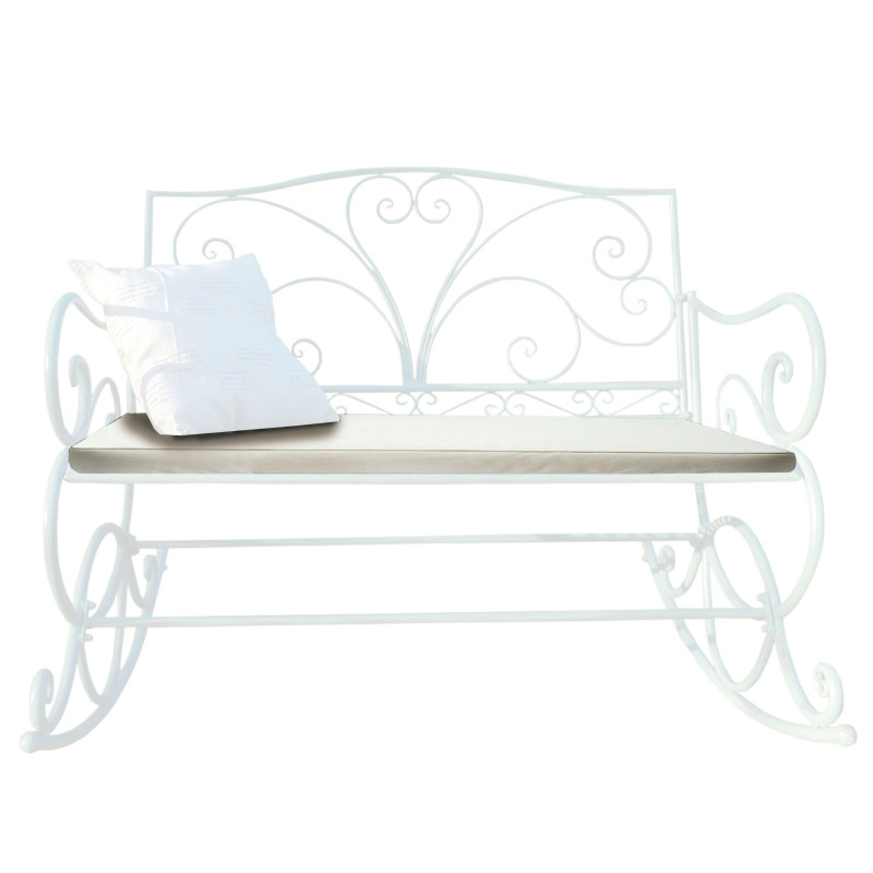 Coussin pour banc à bascule crème