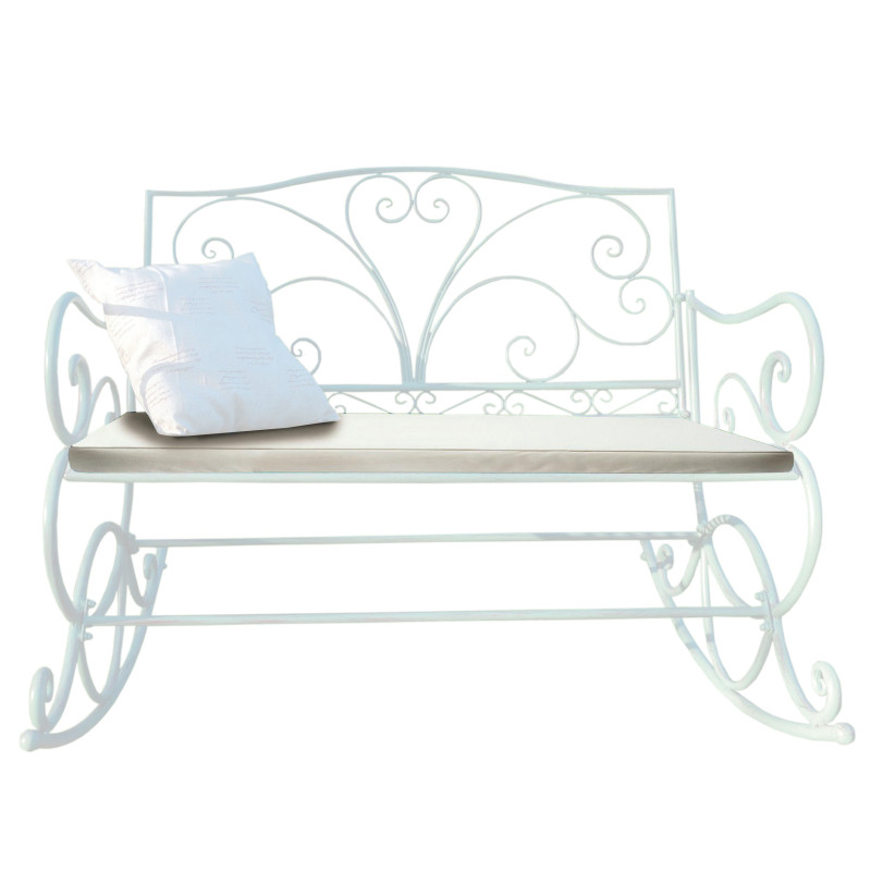 Coussin pour banc à bascule crème