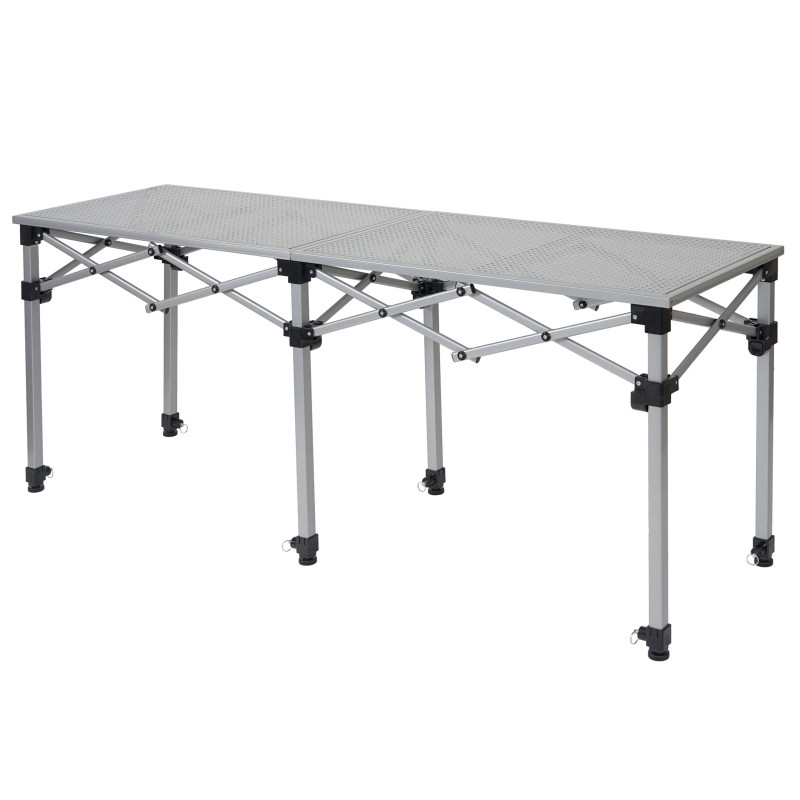 Table multifonction pliable, hauteur réglable - 180cm