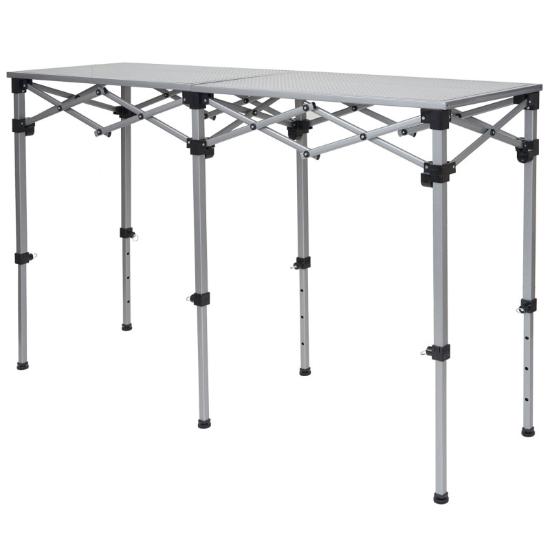 Table multifonction pliable, hauteur réglable - 180cm