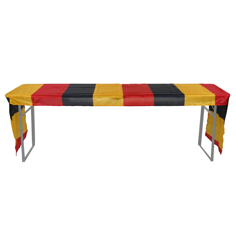 Nappe pour table de brasserie, drapeau allemand, 360 x 73 cm