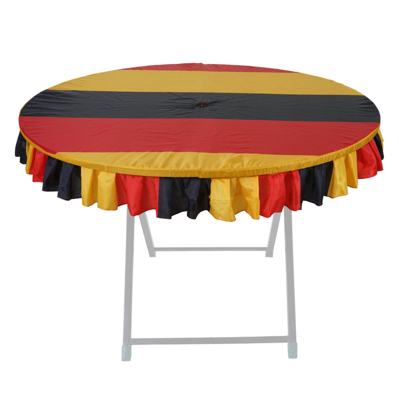Nappe pour table de brasserie ronde, drapeau allemand, Ø 115 cm