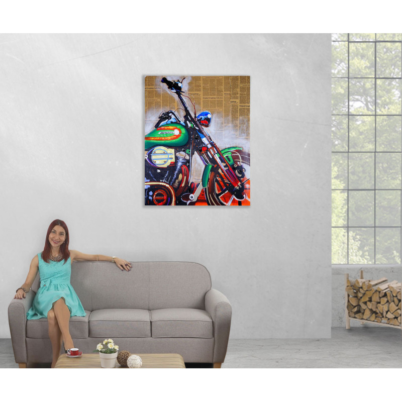 Peinture murale motocyclette