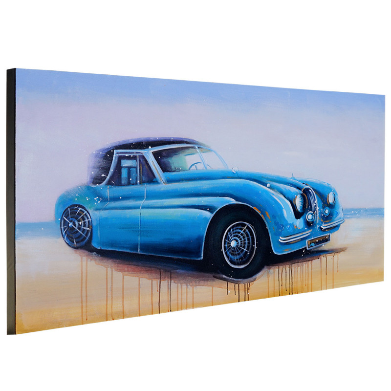 Peinture l'auto bleue d'origine