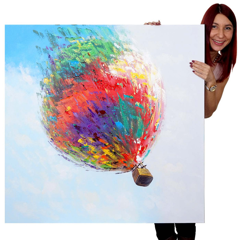 Peinture – le voyage éphémère en montgolfière