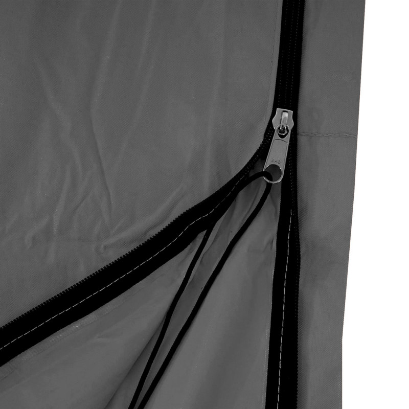 Housse de protection Meran pour parasol 5m, fermeture éclair - anthracite