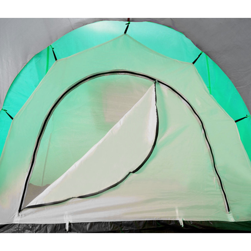 Tente de camping Loksa, 6 personnes, bivouac / igloo, tente pour festival - vert