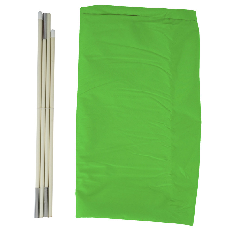 Housse de protection pour parasol jusqu'à 4,3 m (3x3 m), gaine de protection avec zip - vert