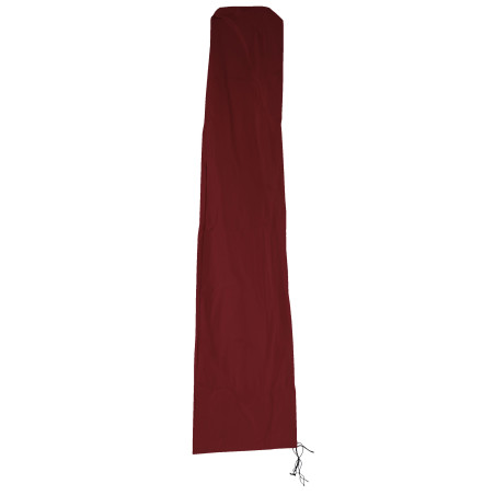 Housse de protection pour parasol jusqu'à 4,3 m (3x3 m), gaine de protection avec zip - bordeaux