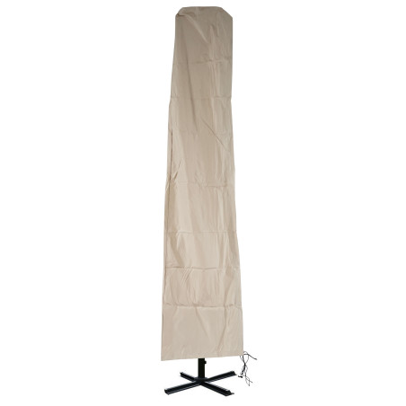 Housse de protection pour parasol déporté avec fermeture à glissière - 3x4m crème