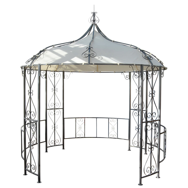 Toile de rechange pour toit Pergola Pavillon Almeria Ø 3m - couleur crème