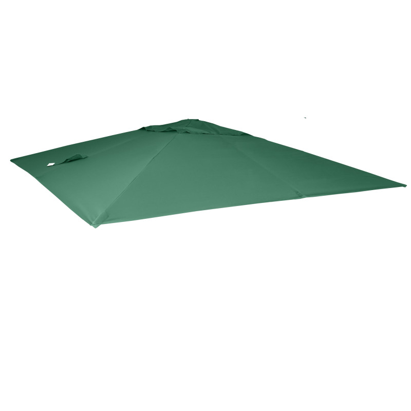 Toile de rechange pour parasol déporté de luxe 3x3m - vert foncé