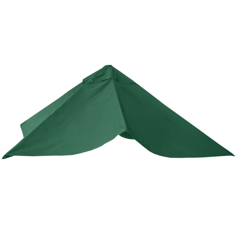 Toile de rechange pour parasol déporté de luxe 3x3m - vert foncé