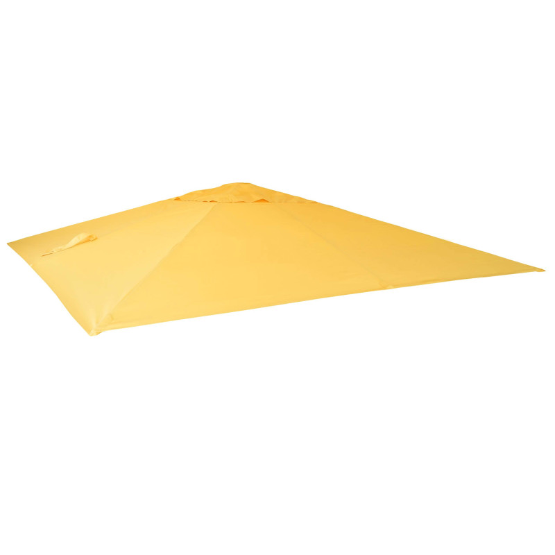 Toile pour parasol déporté de luxe 3x3m, Ø4,24m - jaune
