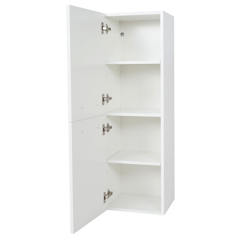 Armoire suspendue meuble de salle de bains, brillant 110x35cm - blanc