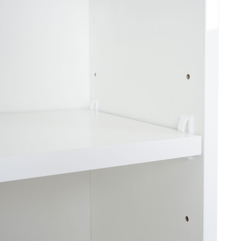 Armoire suspendue meuble de salle de bains, brillant 110x35cm - blanc