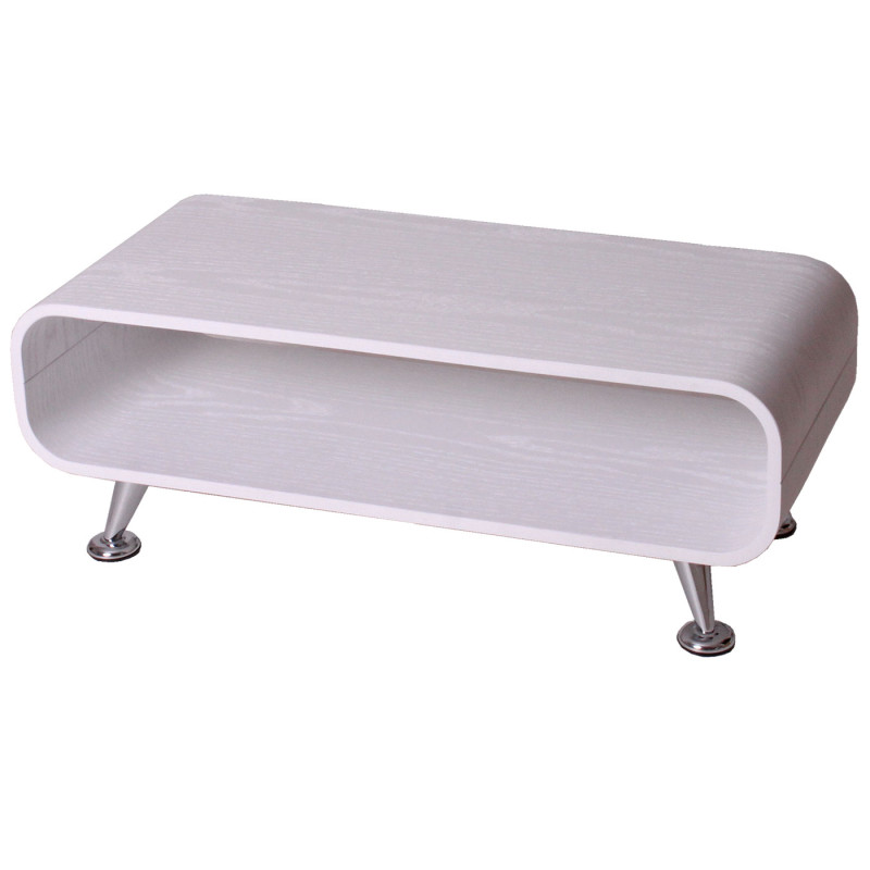 Table basse de salon / club 34x90x39cm - blanc