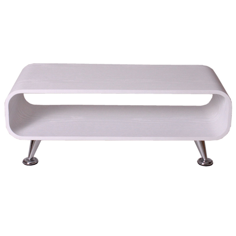 Table basse de salon / club 34x90x39cm - blanc