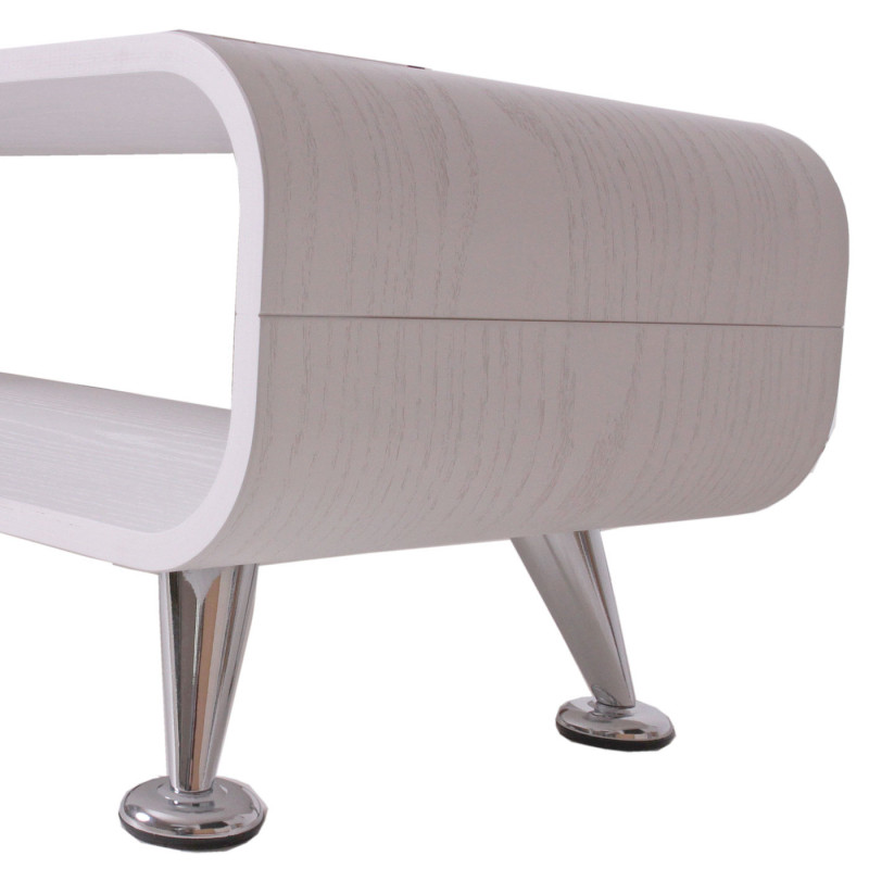 Table basse de salon / club 34x90x39cm - blanc