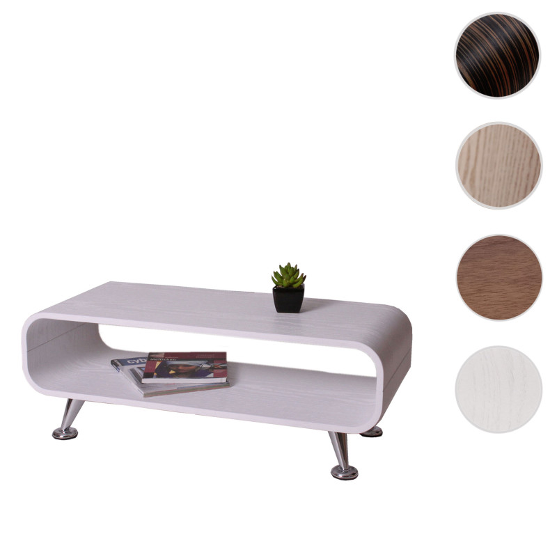 Table basse de salon / club 34x90x39cm - blanc