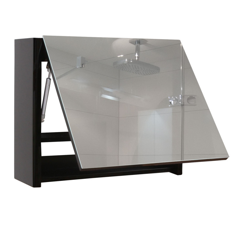 Meuble sous-vasque meuble sous-vasque salle de bain, brillant Soft-Close 50x60cm - noir