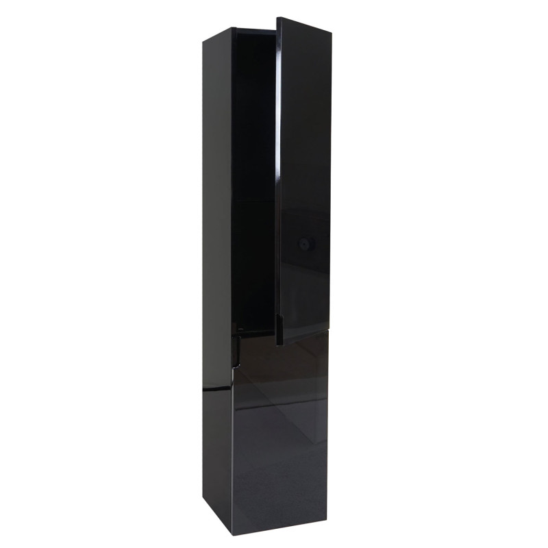 Meuble sous-vasque meuble sous-vasque salle de bain, brillant Soft-Close 50x60cm - noir