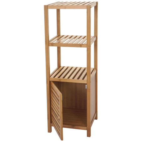 Étagère de salle de bains Armoire, Commode, Bambou - 110x36x34 cm