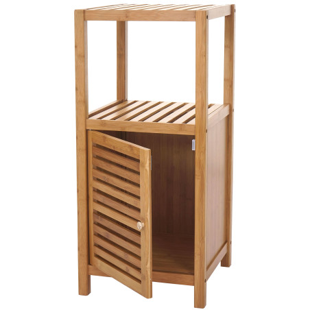 Étagère de salle de bains Armoire, Commode, Bambou - 80x36x34cm