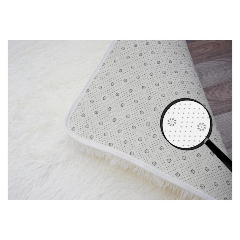 Tapis à poils longs aztek  violet foncé