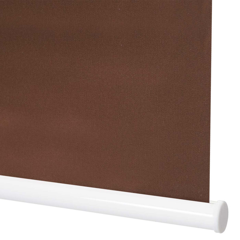 Lot de 4 stores à enroulement 100x160cm protection solaire opaque - brun