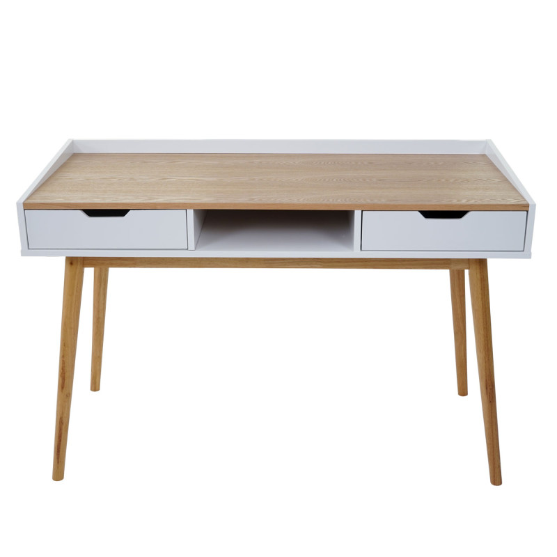 Bureau table d'ordinateur, 120x55cm MDF aspect frêne