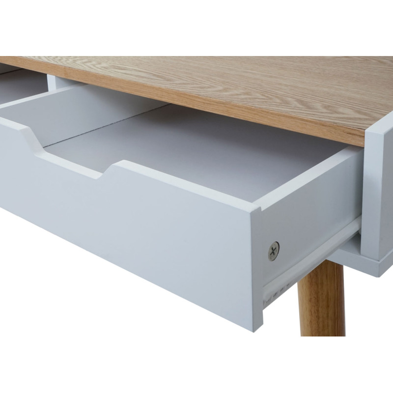 Bureau table d'ordinateur, 120x55cm MDF aspect frêne