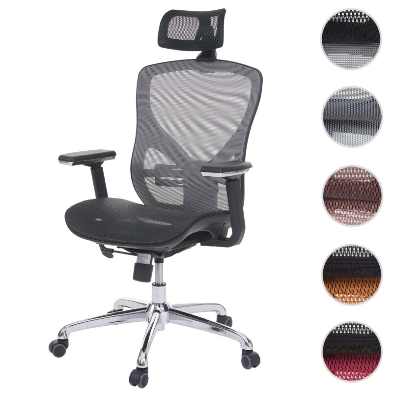 Chaise de bureau chaise pivotante, tissu ISO9001 - noir/orange