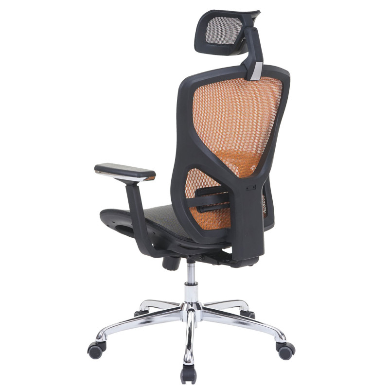 Chaise de bureau chaise pivotante, tissu ISO9001 - noir/orange