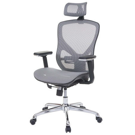 Chaise de bureau chaise pivotante, tissu ISO9001 - gris/gris