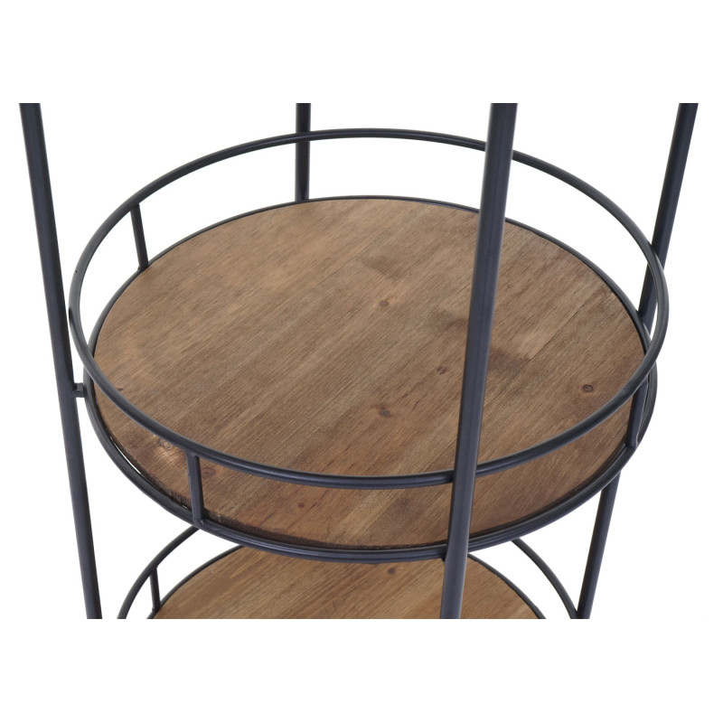 Desserte chariot, table roulante, sapin, bois massif, vintage 100x50x43cm