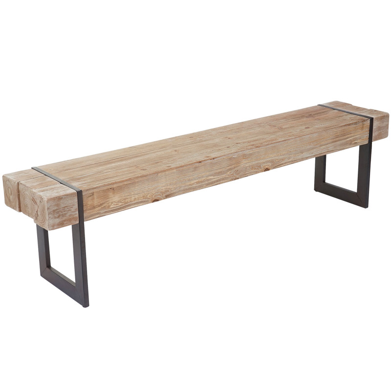 Banc Salle à Manger Sapin Massif Rustique - 195cm