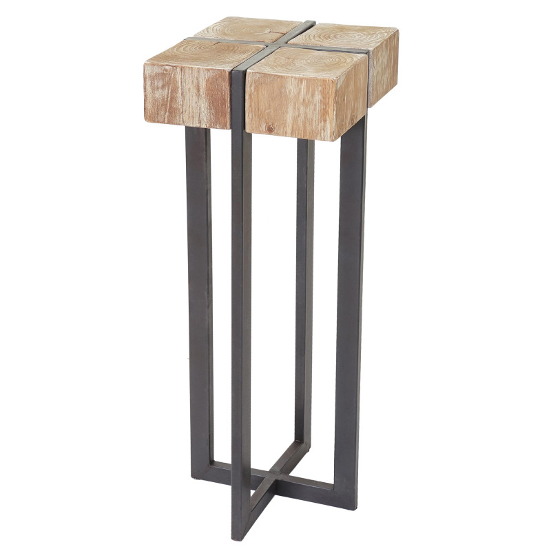 Porte-plante, tabouret / table d'appoint pour plante - sapin massif rustique 100x32x32cm