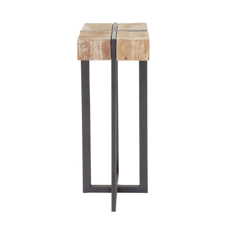 Porte-plante, tabouret / table d'appoint pour plante - sapin massif rustique 100x32x32cm