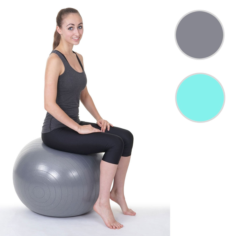 Ballon de gymnastique Lamego, ballon suisse, ballon de yoga / fitness, Ø 65cm - turquoise