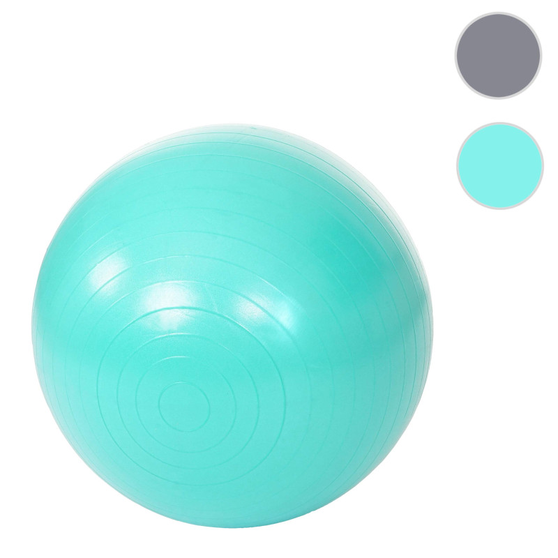 Ballon de gymnastique Lamego, ballon suisse, ballon de yoga / fitness, Ø 65cm - turquoise