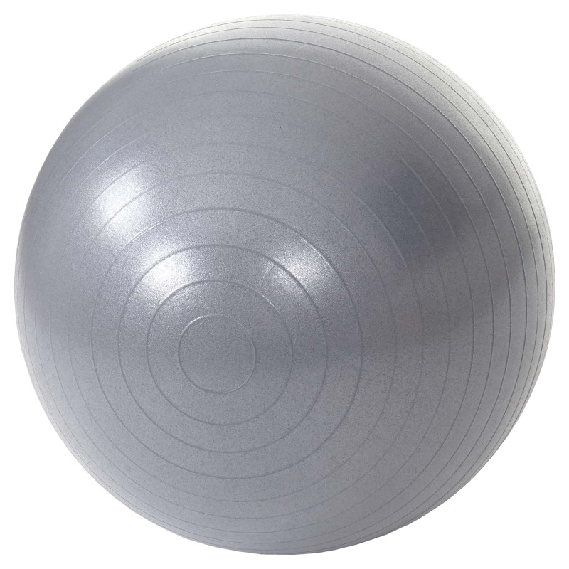 Ballon de gymnastique Lamego, ballon suisse, ballon de yoga / fitness, Ø 65cm - gris
