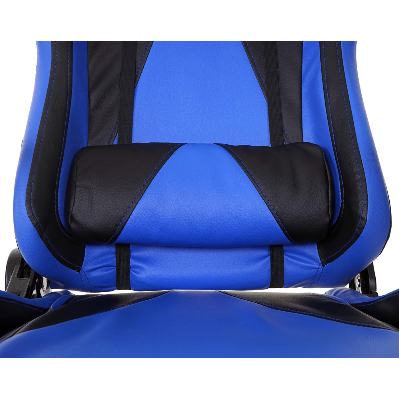 Chaise fauteuil de bureau Loksa T682 XXL, chaise pivotante, charge 150kg similicuir - rouge