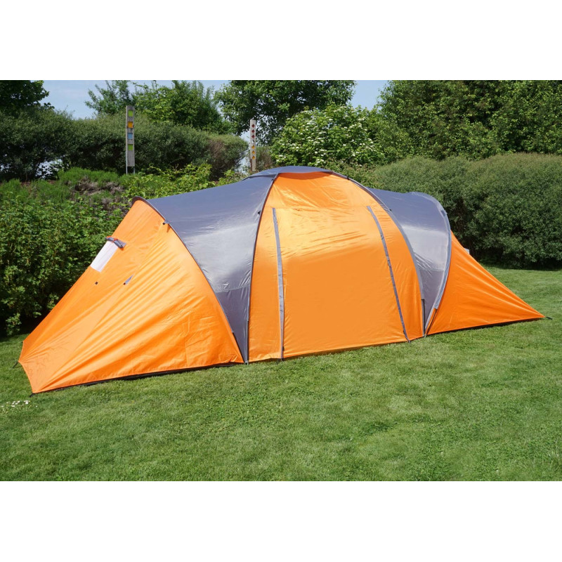 Tente de camping Loksa, 6 personnes, bivouac / igloo, tente pour festival - orange