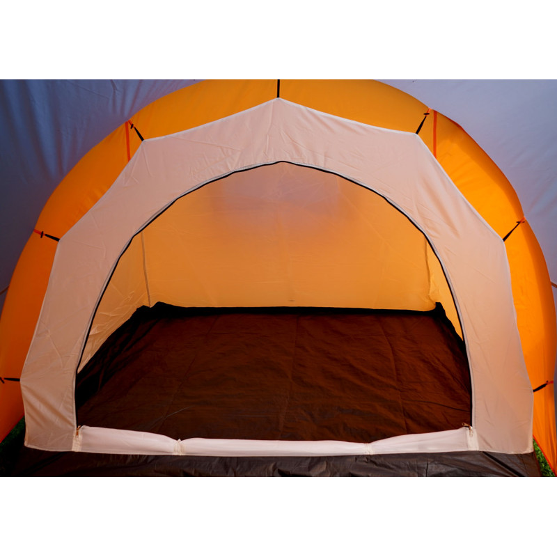 Tente de camping Loksa, 6 personnes, bivouac / igloo, tente pour festival - orange