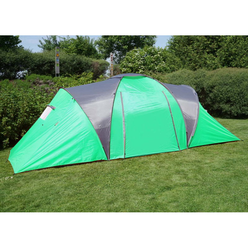 Tente de camping Loksa, 4 personnes, bivouac / igloo, tente pour festival - vert