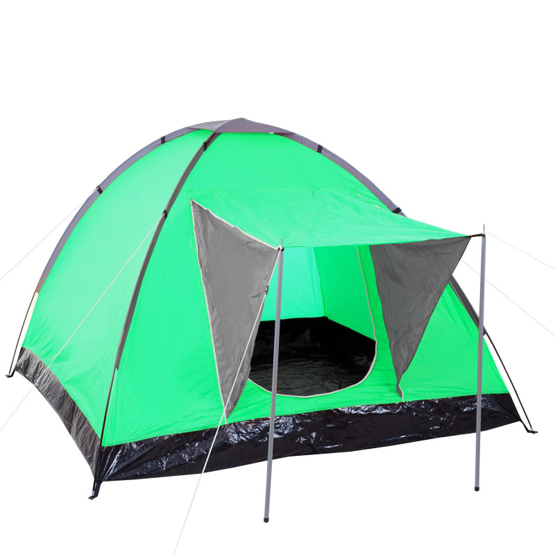 Tente de camping Loksa, 2 personnes, bivouac / igloo, tente pour festival - vert