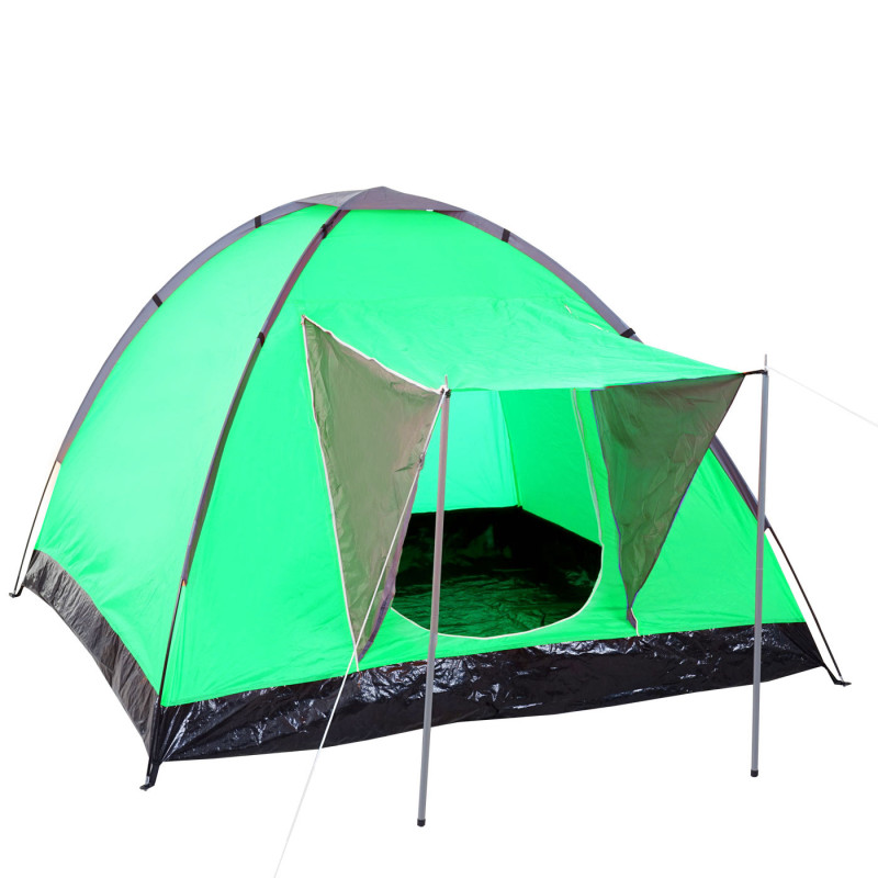 Tente de camping Loksa, 2 personnes, bivouac / igloo, tente pour festival - vert