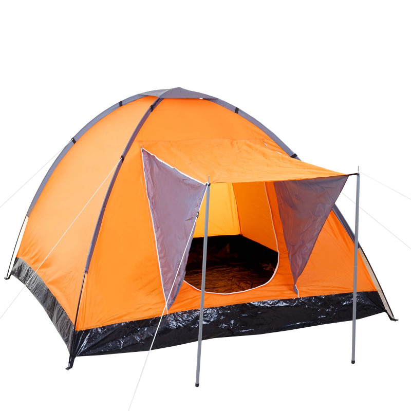 Tente de camping Loksa, 2 personnes, bivouac / igloo, tente pour festival - orange